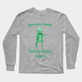 Devonta Smith Eagles Drawing Long Sleeve T-Shirt